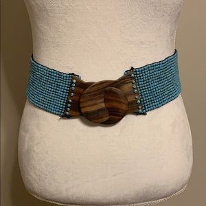 Turquoise beaded belt